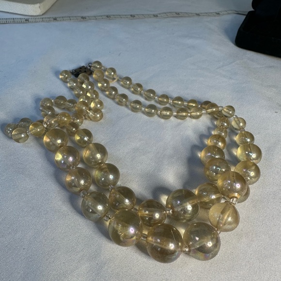 Vintage multi strand luster bead necklace - Picture 3 of 8